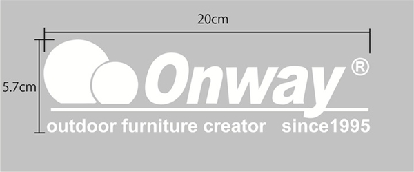 Onwayロゴステッカー 防水カッティングタイプ
